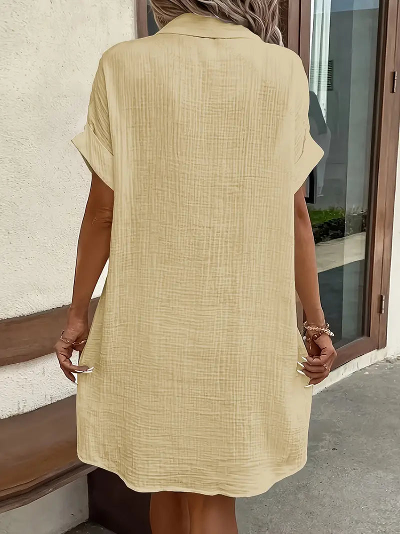 Alessia & Co™ | Vestido Suelto – Corte y Textura Suave de Alta Gama