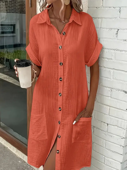 Alessia & Co™ | Vestido Suelto – Corte y Textura Suave de Alta Gama