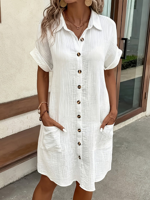 Alessia & Co™ | Vestido Suelto – Corte y Textura Suave de Alta Gama