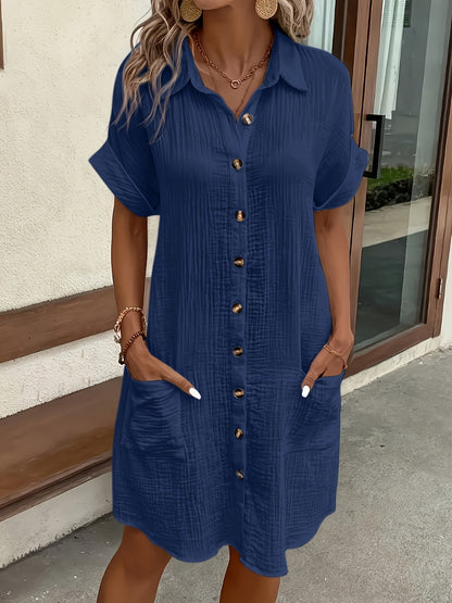 Alessia & Co™ | Vestido Suelto – Corte y Textura Suave de Alta Gama