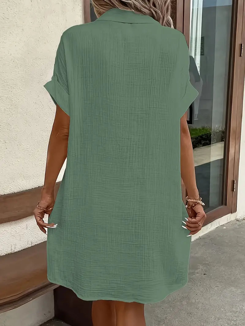 Alessia & Co™ | Vestido Suelto – Corte y Textura Suave de Alta Gama